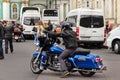 Harley-Davidson Motorcycle Festival - legendary beautiful blue motorcycle