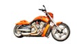 Harley Davidson motorcycle isolated on a white background