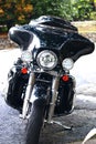 Harley Davidson motorcycle park at a road side in Genting Highland,