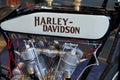 Harley davidson motorcycle vintage old timer restored ancient motorbike from us