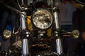 Motorcycles expo in Milan EICMA show Harley Davidson headlight