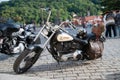 Harley Davidson at Old Town in Prague Royalty Free Stock Photo