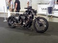 Harley Davidson Sportster Iron 883 American custom road motorcycle. Expo Wheels 2021 motorbikes show