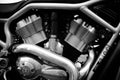 Harley-Davidson V-Rod, engine, V-twin. (June 3, 2019, Uzhhgorod)
