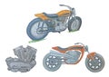 Harley davidson XR 750 Hand Drawn