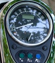 Harley Motorbike speedometer - macro photo.