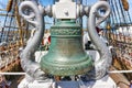 The bell of the Statsraad Lehmkuhl tallship Royalty Free Stock Photo