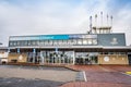 Harlingen, Netherlands - January 10, 2020. Port terminal in winter - Rederij Doeksen