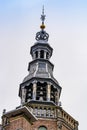 Harlingen, Netherlands - January 10, 2020. Tower of City Hall with many bells