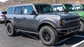 Harmar Township, Pennsylvania, USA April 14, 2024 A new Ford Bronco SUV for sale at a dealership