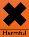 Harmful Chemical Label