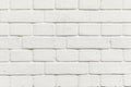 Harmonic background of white brick wall Royalty Free Stock Photo