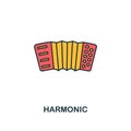 Harmonic icon. Creative 2 colors design fromHarmonic icon from party icon collection. Perfect for web design, apps