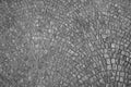 Harmonic pattern of nfloor with grey cobble stones Royalty Free Stock Photo