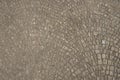 Harmonic pattern of nfloor with grey cobble stones Royalty Free Stock Photo