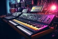 Harmonic Synth volume music analog. Generate Ai
