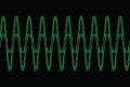 Harmonic waves diagram Royalty Free Stock Photo