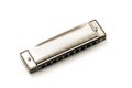 Harmonica or French harp, blues harp Royalty Free Stock Photo