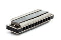 Harmonica isolated on white. Royalty Free Stock Photo