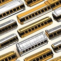 Harmonica Pattern - Musical Instrument Background Design Royalty Free Stock Photo