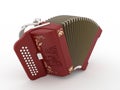 Harmonica red Royalty Free Stock Photo