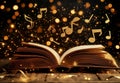 The harmonies of a classical symphony are inspired by the music of an ancient book of songs. Royalty Free Stock Photo