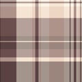 Harmonious beige brown plaid background. A classic pattern evokes warmth, order, tradition. Ideal for textiles, design, graphic Royalty Free Stock Photo