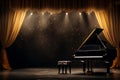 Harmonious Grand piano scene. Generate Ai