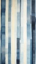 Harmonious Hues: A Closeup of Blue and White Striped Silk Paper