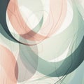Harmonious Pastel Geometry with Clean Lines. Royalty Free Stock Photo