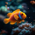 Harmonious underwater spectacle Colorful fish in vibrant marine world