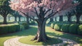 Harmony Blossoms A Majestic Peace Tree Celebrating International Day of Peace.AI Generated