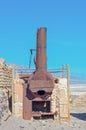 Harmony Borax Works in Death Valley. USA Royalty Free Stock Photo