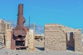 Harmony Borax Works in Death Valley. USA Royalty Free Stock Photo