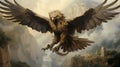 Harmony of the Harpies: Enchanting AI-Generated Greek Mythical Painting