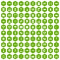 100 harmony icons hexagon green