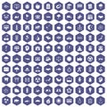 100 harmony icons hexagon purple