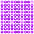 100 harmony icons set purple