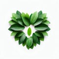 Harmony in Leaves, A Heartwarming Green Gesture, Generative AI