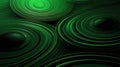 Harmony Unleashed: Green and Black Abstract Circles