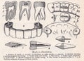Vintage illustrations of Modern Dentistry 1900s