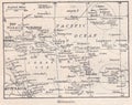 Vintage map of Melanesia 1900s