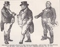 Vintage illustrations of John Bull as depicted in Punch 1870 - 1916 Royalty Free Stock Photo