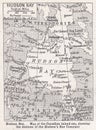 Vintage map of Hudson Bay 1900s