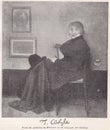 Vintage painting of Thomas Carlyle.