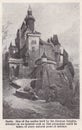 Vintage illustration of a Castle built by the German Knights.
