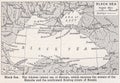 Vintage map of the Black Sea.