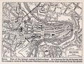 Vintage map of the Berne. Royalty Free Stock Photo