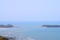 Harnai Beach and Suvarnadurga Fort in Arabian Sea - Konkan Travel Royalty Free Stock Photo