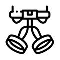 Harness Alpinism Hooking Device Tool Vector Icon Royalty Free Stock Photo